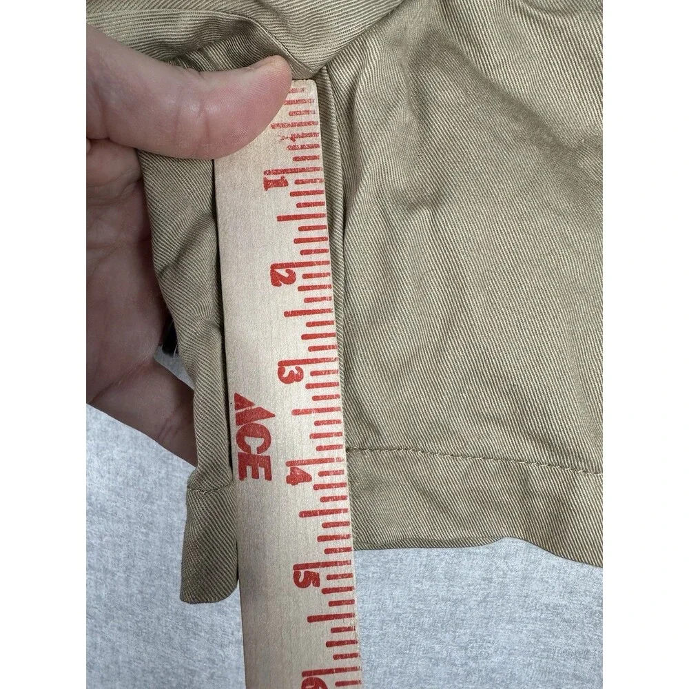 J.Crew Chino Flat Front Shorts Size 2 Womens Khaki Casual 5” Inseam Preppy
